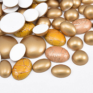 Кабошони пластикові, Мікс золотистий (KAB-060983)