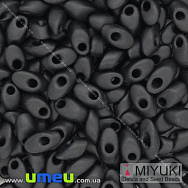 Бісер японський Miyuki LMA №401F, 4х7 мм, Чорний матовий (BIS-036727)