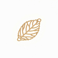 Коннектор Листик, 19х10,5 мм, Латунь, Золото (KON-061389)