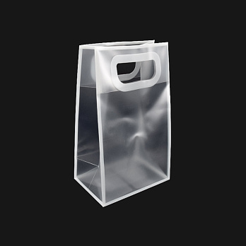 Подарунковий пластиковий пакет, 25х15х10 см, Прозорий (UPK-035711)