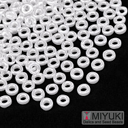 Бісер японський Miyuki Spacer SPR3-420, 3х1,3 мм, Білий (BIS-051223)