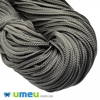 Полипропиленовый шнур плоский, 2,5 мм, Серый (LEN-046267)