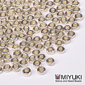 Бисер японский Miyuki Spacer SPR3-4201, 3х1,3 мм, Duracoat Galvanized, Серебристый (BIS-051226)