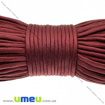 Шнур паракорд семіжільний 4 мм, Бордовий (LEN-024911)
