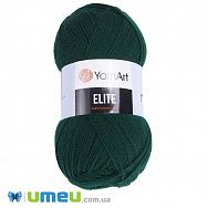 Пряжа YarnArt Elite 100 г, 300 м, Зелена темна 590 (YAR-043297)