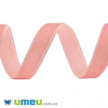 Лента бархатная, 10 мм, Персиковая (LEN-048605)