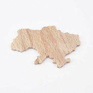 Заготовка деревянная Карта Украины, 80х55 мм, Бук (DEC-058355)