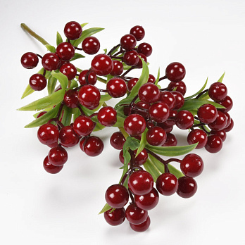 Ветка с ягодками, 35 см, Бордовая (DIF-056923)