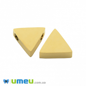 Намистина з нержавіючої сталі Трикутник, 8х8х8 мм, Золото (STL-044591)