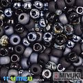 Бисер японский Miyuki круглый RR 6/0 №mix93, Черный (BIS-049827)