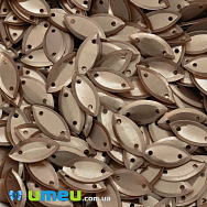 Паєтки Індія човник, 14х7 мм, Коричневі (PAI-038072)