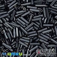 Бісер японський Miyuki Стеклярус 6 мм BGL2-451, Мокрий асфальт (BIS-045910)