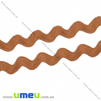 Тасьма березка, 5 мм, Коричнева світла (LEN-010394)