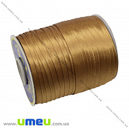 Атласна коса бейка, 15 мм, Коричнева (LEN-010317)