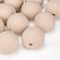 Намистина дерев'яна 25 мм, Кругла, Бук (BUS-054791)