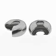 Бусина зажимная кримп из нержавеющей стали, 6,5х5,8 мм, Темное серебро (STL-059475)