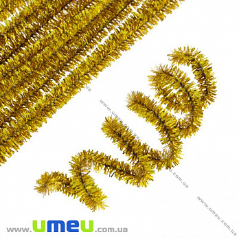 Синельная проволока, Золотистая, 30 см (DIF-018008)