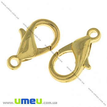 Замок-карабін, 14х8 мм, Золото (ZAM-010194)