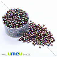 Бусины акриловые Биконусы, 4х4 мм, Коричневые АВ (BUS-018062)