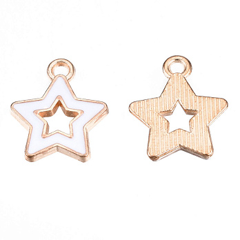 Подвеска метал. Звезда белая, 16х14 мм, Золото (POD-053718)