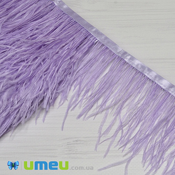 Перья страуса на ленте, 8-10 см, Сиреневые (PER-038890)