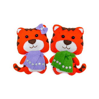 Набор из фетра для создания игрушки, Тигрики ФН-102, 13х8 см (FLT-056593)