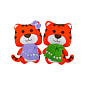 Набор из фетра для создания игрушки, Тигрики ФН-102, 13х8 см (FLT-056593)