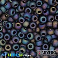 Бисер японский Miyuki круглый RR 6/0 №401FR, Ирис синий матовый (BIS-046012)