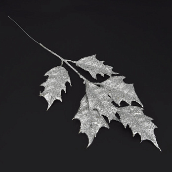 Ветка падуба, Серебристая, 41 см (DEC-060550)