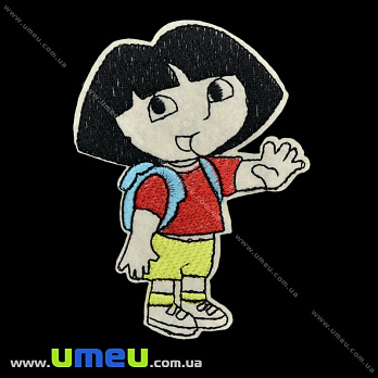 Термоаппликация Даша-путешественница, 9х6,5 см (APL-022338)