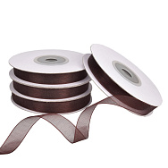 Лента из органзы, 10 мм, Коричневая (LEN-056787)