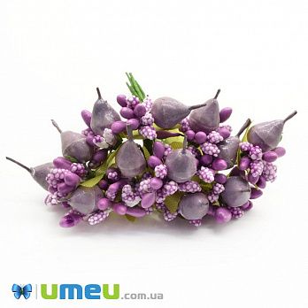 Тычинки на проволоке с грушей, Сиреневые (DIF-044684)