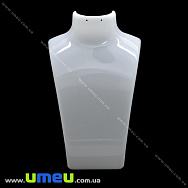 Підставка під кольє акрилова Бюст, 20х14 см, Біла (UPK-034721)