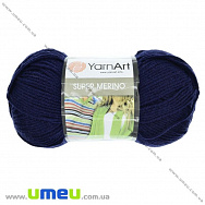 Пряжа YarnArt Super Merino 100 г, 280 м, Синяя темная 148 (YAR-025448)
