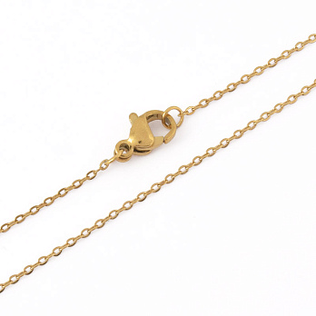 Основа на шею из нерж. ст., Золото, 1,2 мм, 40 см (STL-005032)