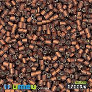 Бісер чеський Рубка 10/0, №17110m, Коричневий темний, Блискучий матовий (BIS-044002)