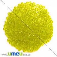Бисер китайский средний, 8/0, Желтый прозрачный, 3 мм (BIS-007983)