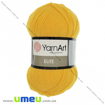 Пряжа YarnArt Elite 100 г, 300 м, Желтая 32 (YAR-023278)