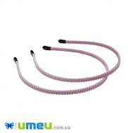 Обруч велюровий, 6 мм, Рожевий (OSN-041247)