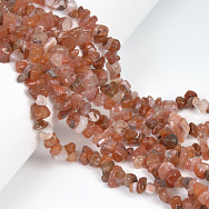Бусины (скол) Агат красный, Натур. камень, 5-10 мм (79-80 см) (BUS-057693)
