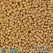 Бісер японський Miyuki круглий RR 11/0 №191, Позолота 24 kt (BIS-049826)