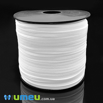 Замшевий шнур, 3 мм, Білий (LEN-006567)