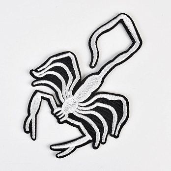 Термоаппликация, Скорпион, 10х7 см, Черно-белая (APL-060123)