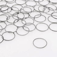 Кільце декоративне, 15 мм, Темне срібло (PIN-055715)