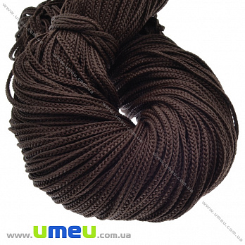 Поліпропіленовий шнур плоский, 2,5 мм, Коричневий (LEN-036797)
