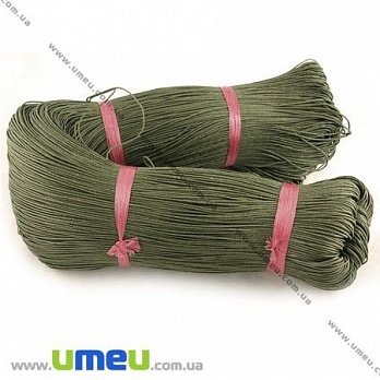 Вощений шнур (котон), 1 мм, Хакі (LEN-007074)