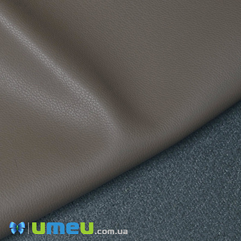 Искусственная кожа на замше 0,65 мм, Серо-коричневая, 20х27 см (LTH-045474)