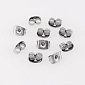 Заглушки для пусетів з нерж. сталі, 5х3,5 мм, Темне срібло (STL-056168)