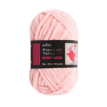 Пряжа Premium Yarn Baby Love 50 г, 60 м, Рожева 323 (YAR-058956)
