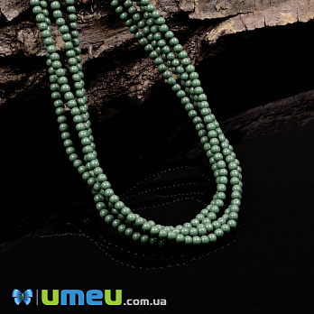 Намистини чеське скло Preciosa Перли 2 мм Ceramic Sage, Зелені (BUS-049366)